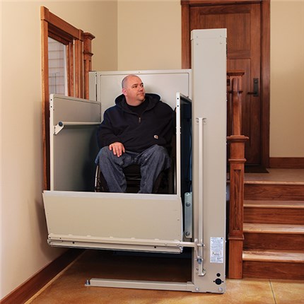 Electropedic wheelchair vpl vertical platform porch elevator lift